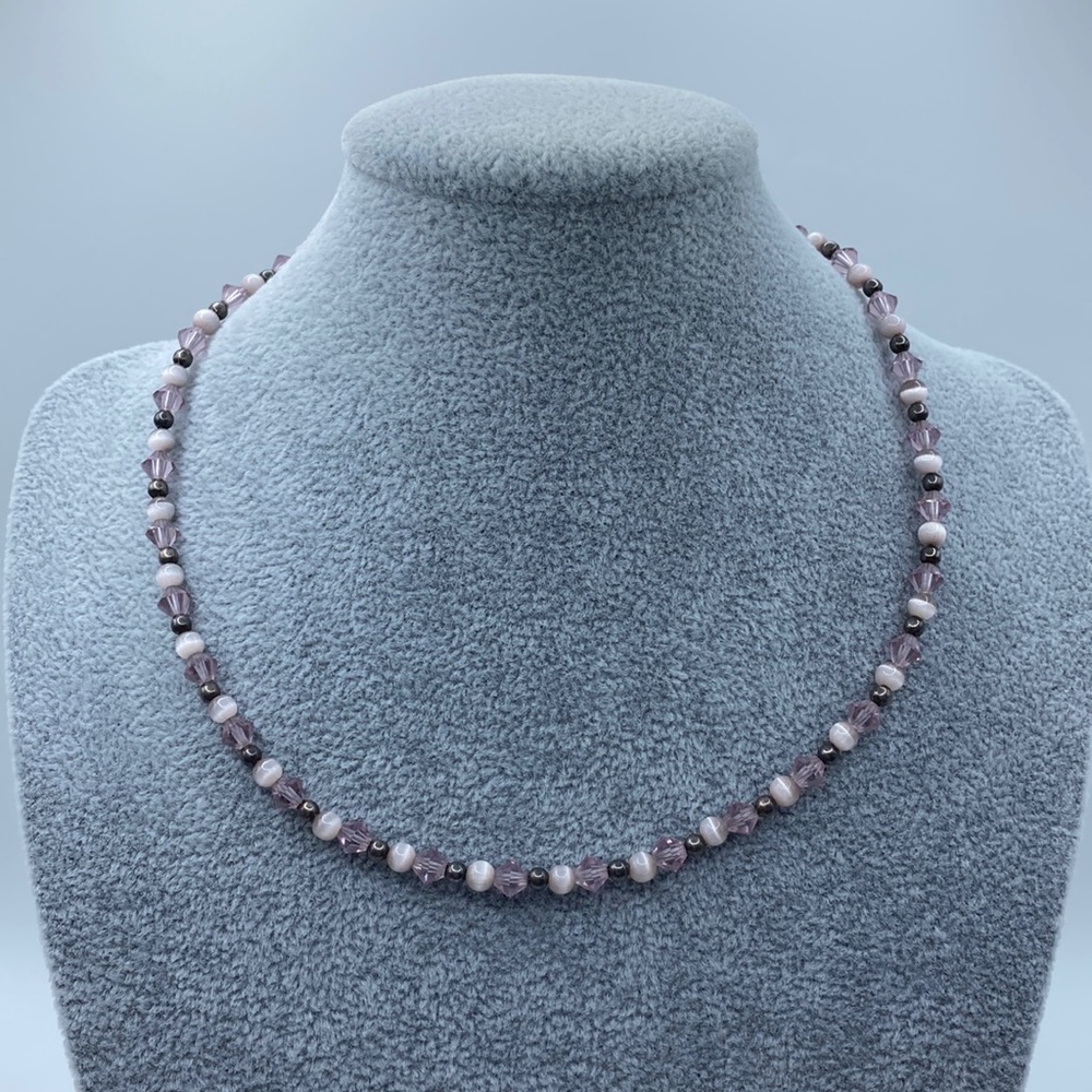 Purple Beaded Necklace